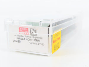 N Scale Micro-Trains MTL 20420 GN Great Northern 40' Box Car 27163