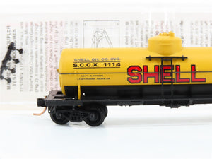 N Scale Micro-Trains MTL 65090/2 SCCX Shell Oil Company 39' Tank Car 1114