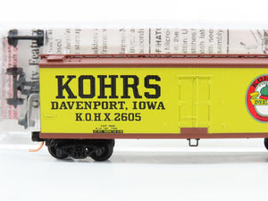 N Scale Micro-Trains MTL 49110 KOHX Kohrs Meat Packing Company 40' Reefer 2605