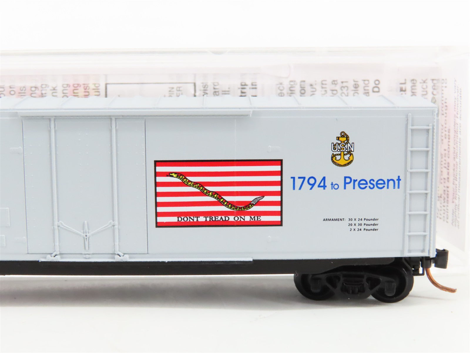 N Scale Micro-Trains MTL 03800412 IX USS Constitution 50' Box Car IX-21