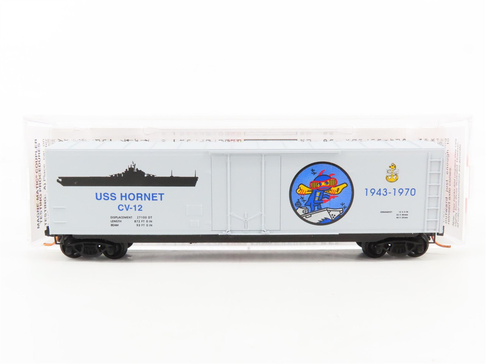 N Scale Micro-Trains MTL 03800402 CV-12 U.S. Navy 50' Box Car CV-12