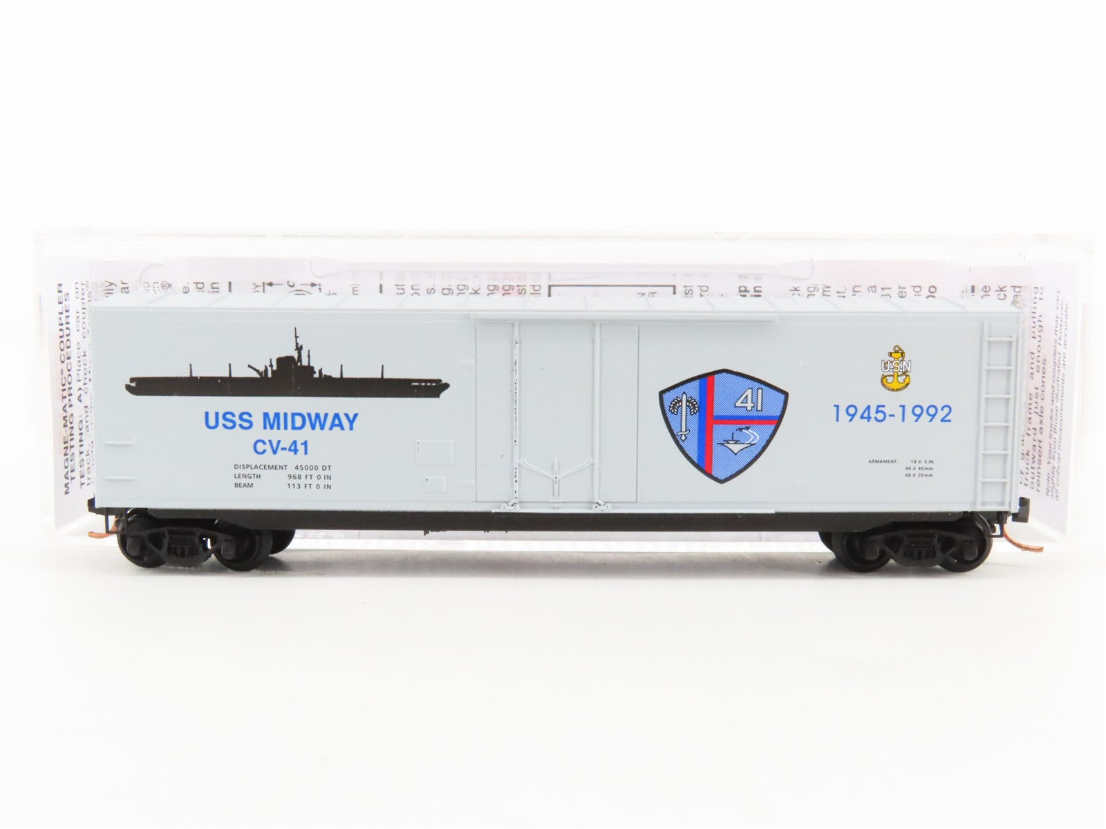 N Scale Micro-Trains MTL 03800411 CV US Navy 50' Box Car 41