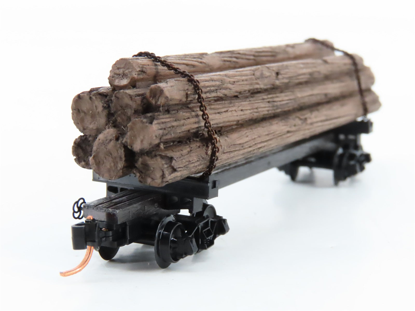 N Scale Micro-Trains MTL 113040 40' Skeleton Log Car w/ Log Load