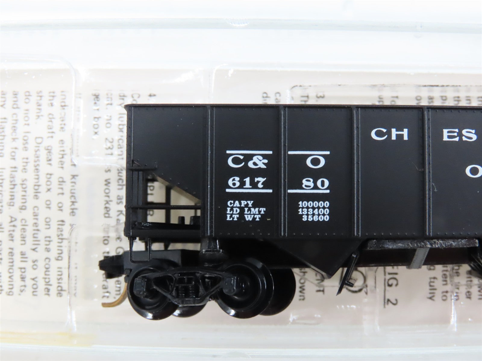 N Scale Micro-Trains MTL 56220 C&O Chesapeake & Ohio 33' 2-Bay Hopper 61780