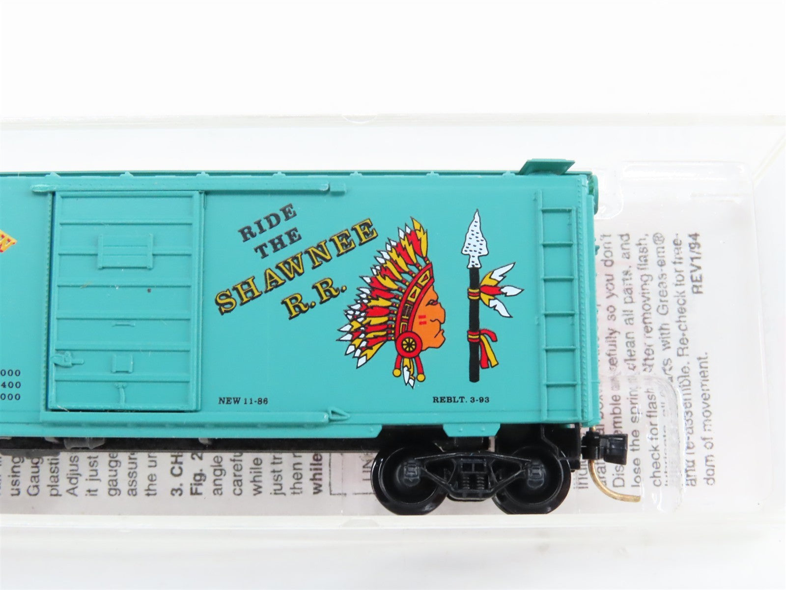 N Micro-Trains MTL Special Run #1 SRR Shawnee Railroad CAS Memorial Box Car 86