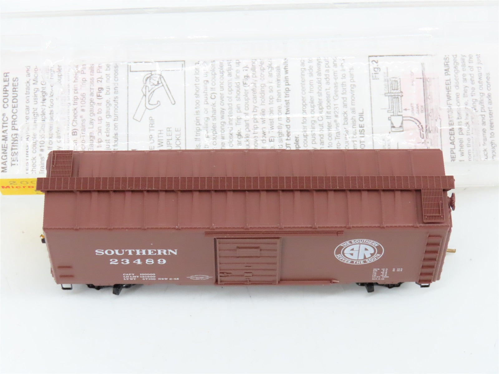 N Scale Micro-Trains MTL 20062 Southern Railway 40' Box Car 23489