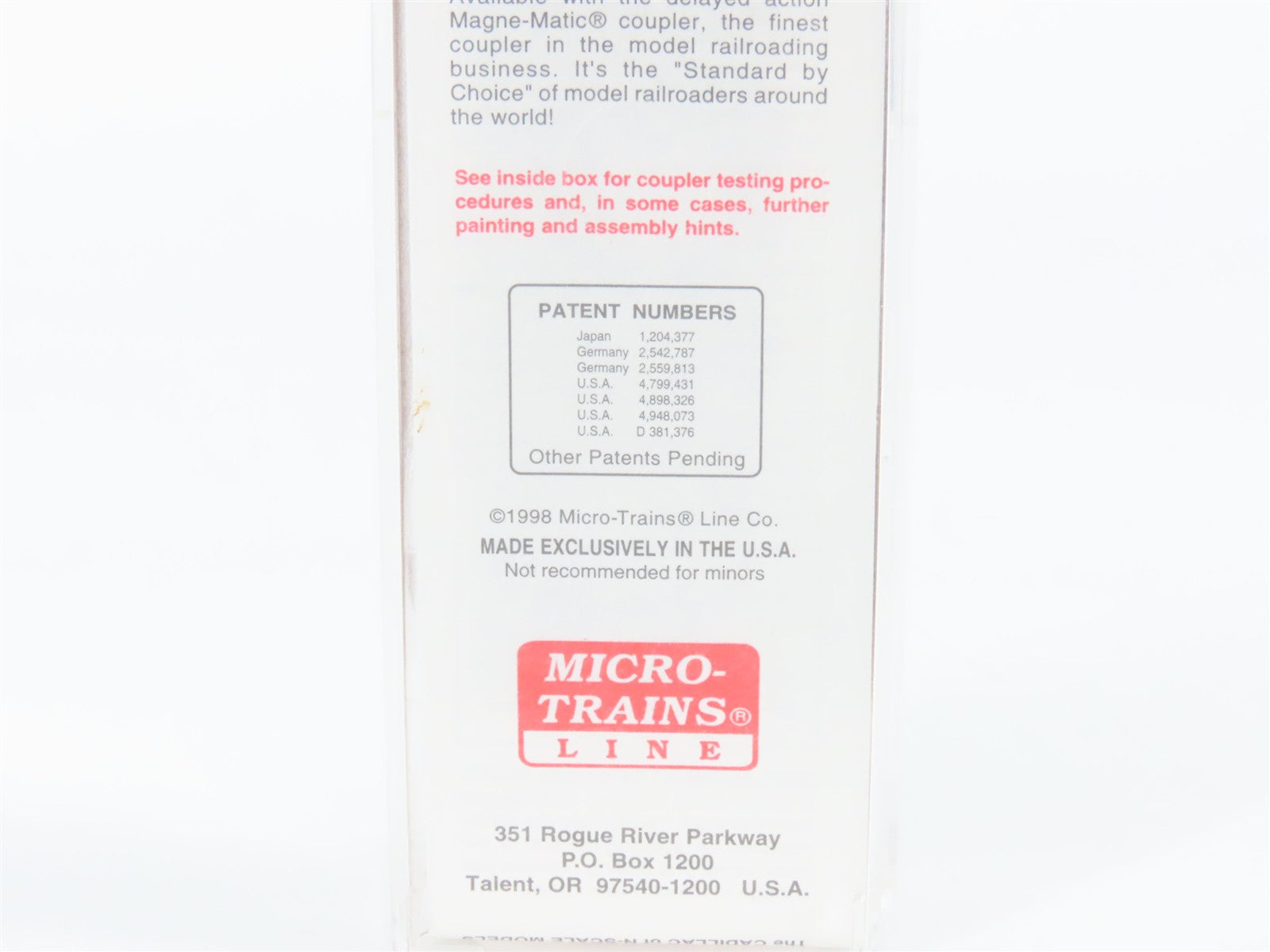 N Scale Micro-Trains MTL 20062 Southern Railway 40' Box Car 23489