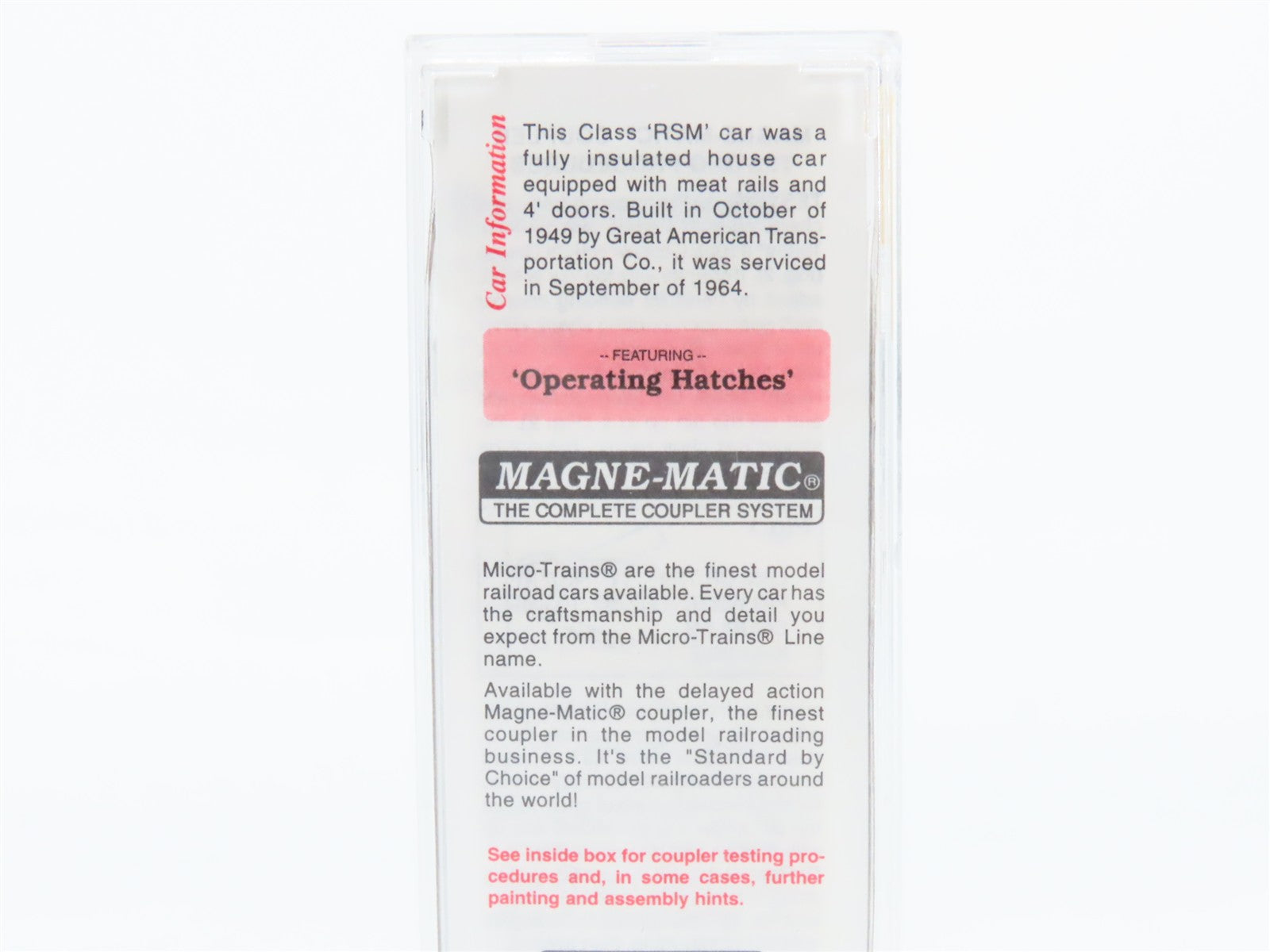N Scale Micro-Trains MTL 59530 URTX U.R.T.C. (Black Hills Packing Co.) Reefer