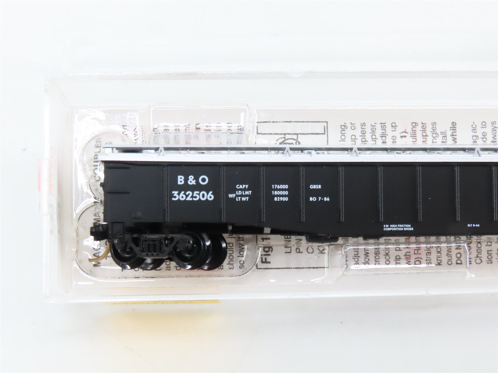 N Scale Micro-Trains MTL 106040 B&O Baltimore & Ohio 50' Gondola 362506