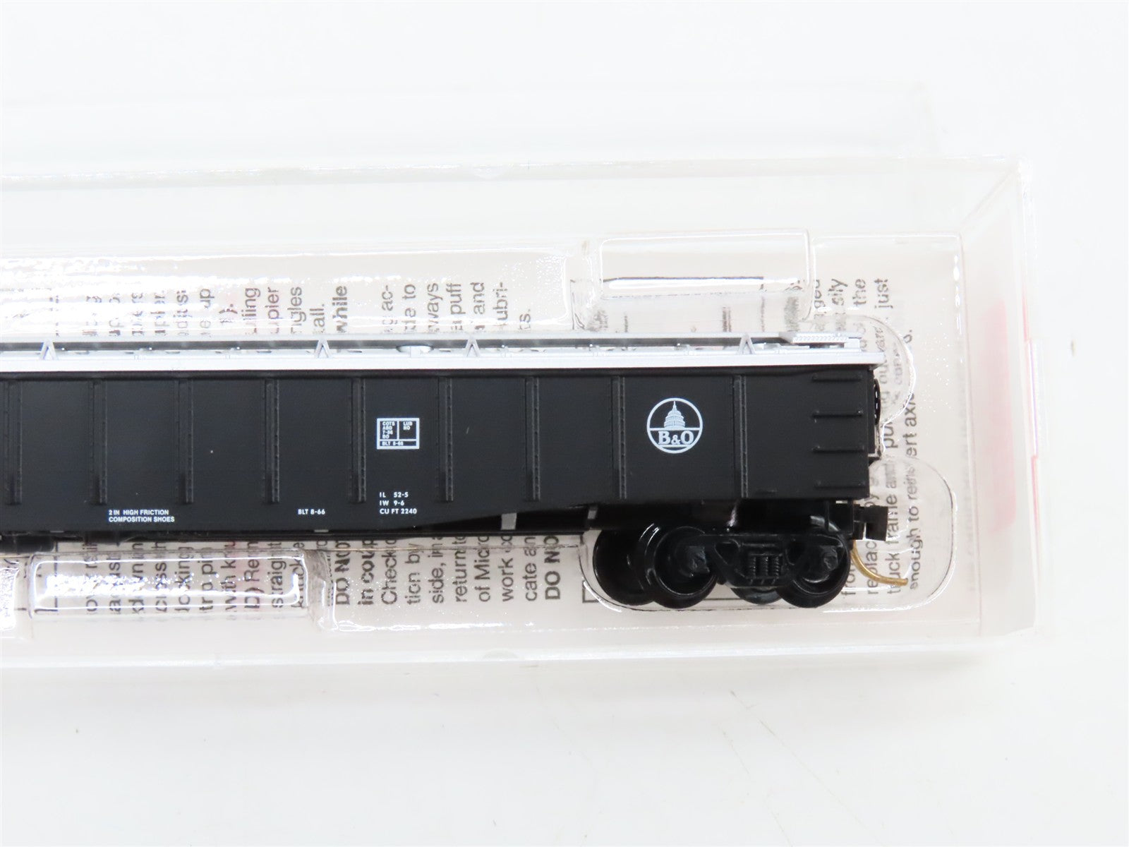 N Scale Micro-Trains MTL 106040 B&O Baltimore & Ohio 50' Gondola 362506