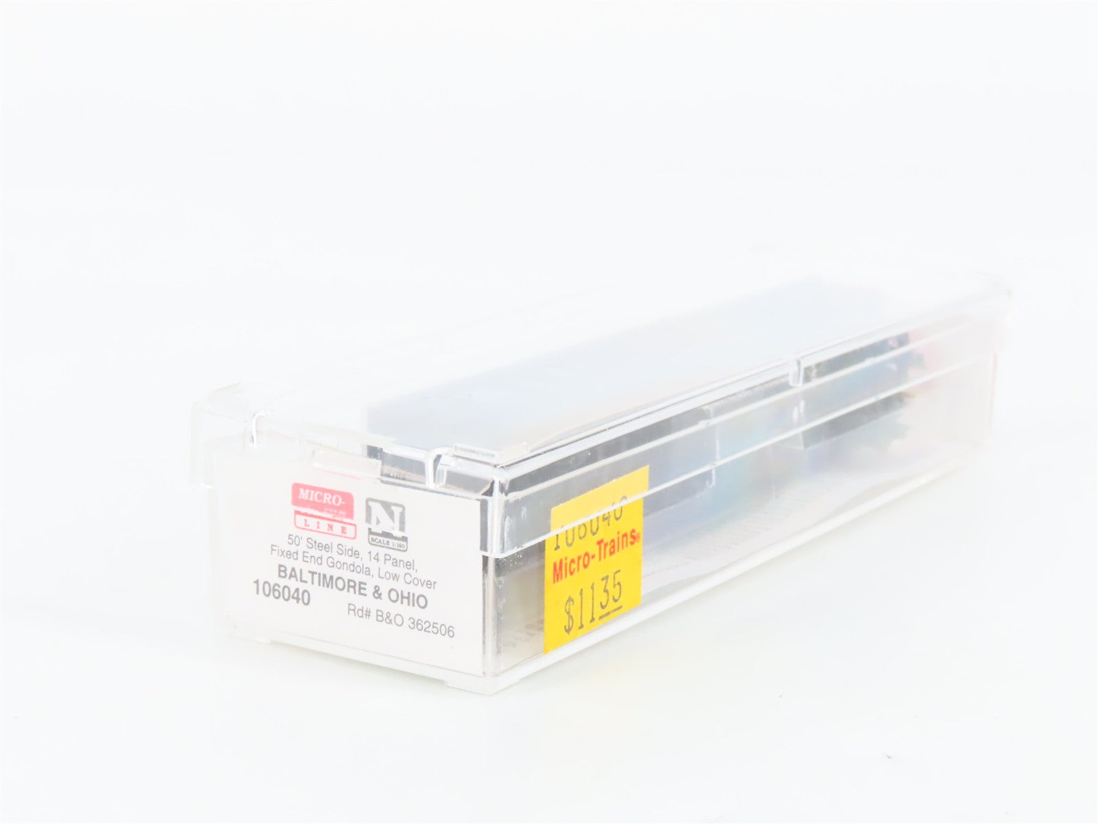 N Scale Micro-Trains MTL 106040 B&O Baltimore & Ohio 50' Gondola 362506