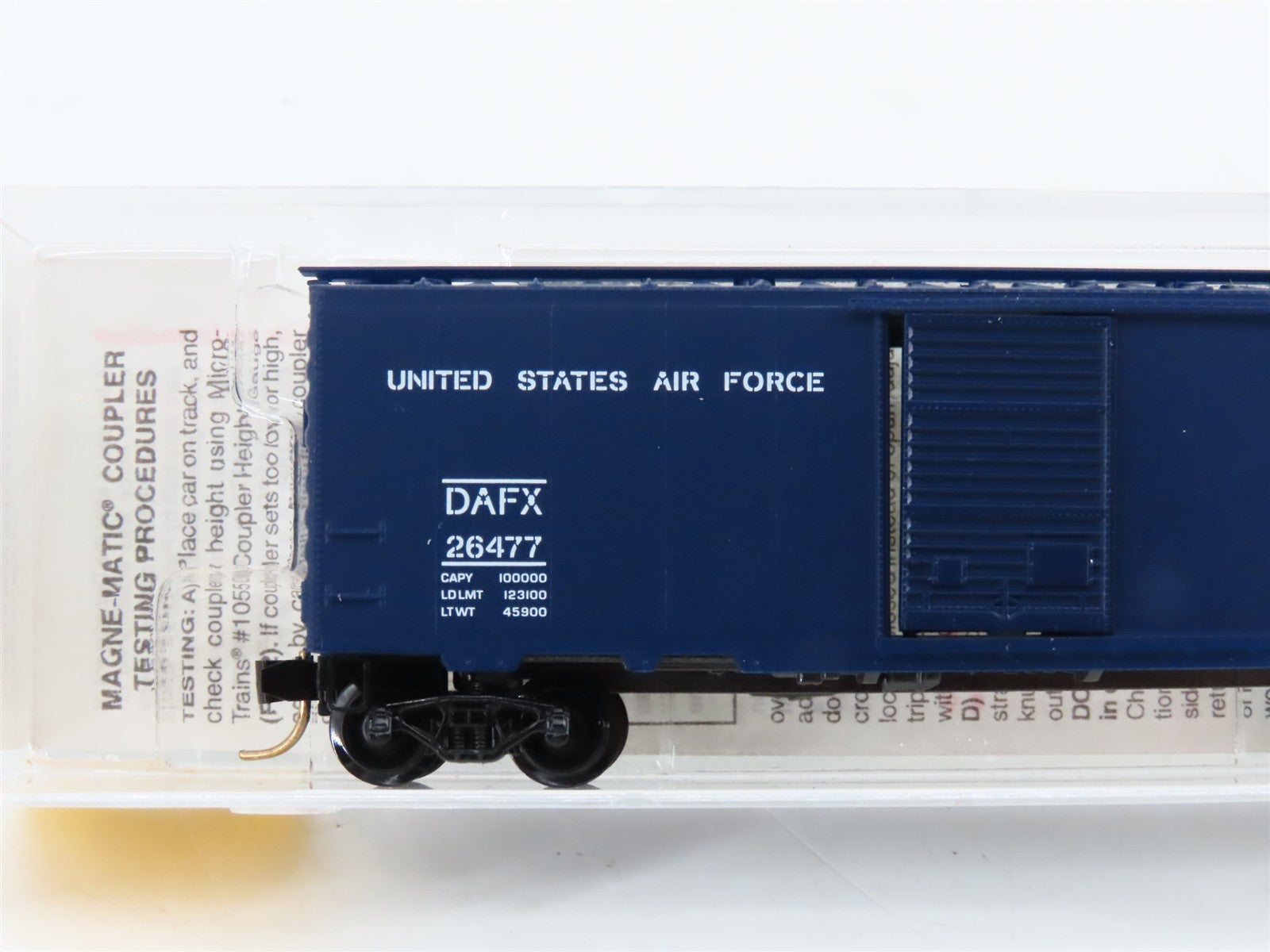 N Scale Micro-Trains MTL 20446 DAFX United States Air Force 40' Box Car 26477