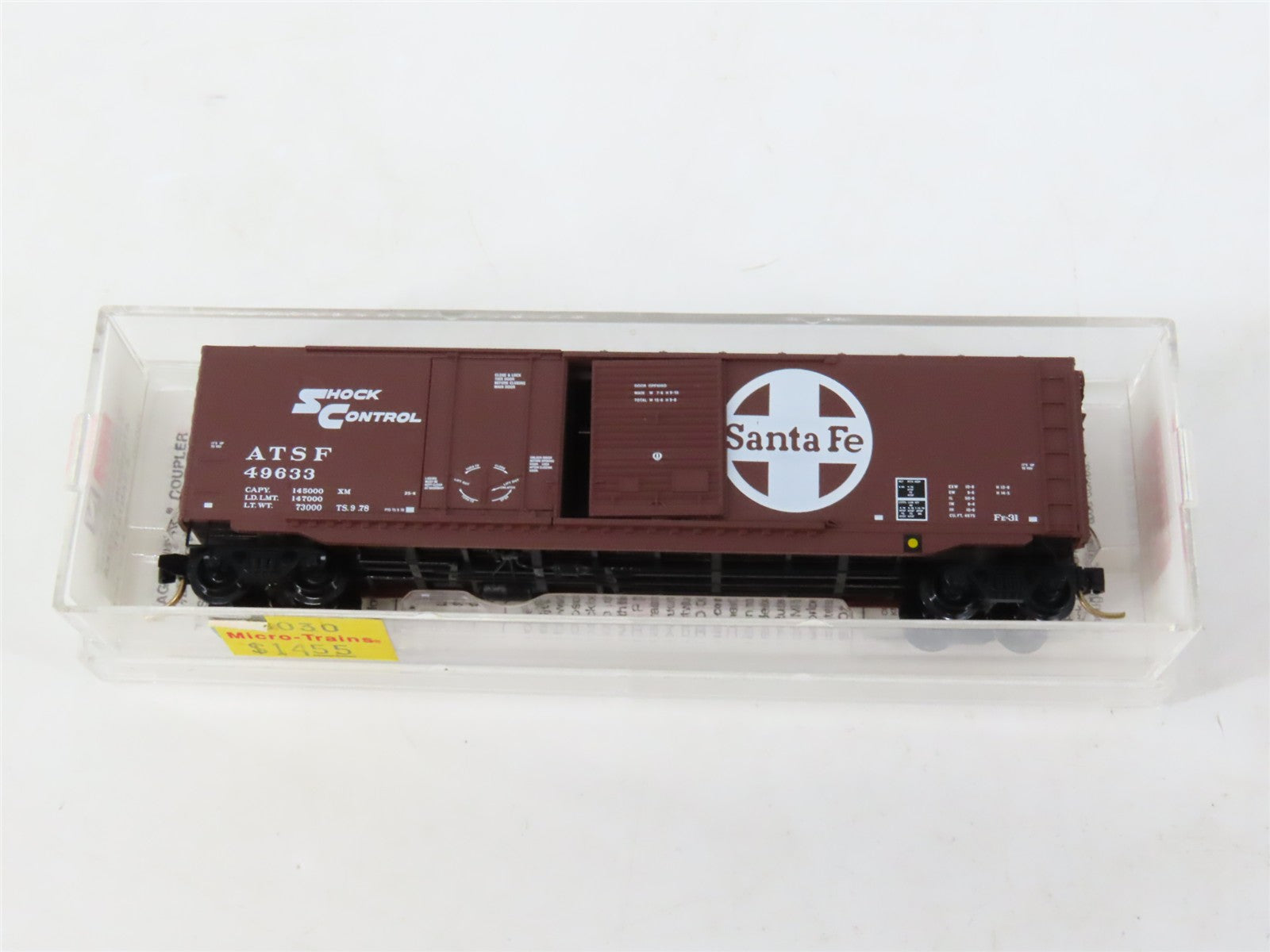 N Scale Micro-Trains MTL 76030 ATSF Santa Fe 50' Box Car 49633