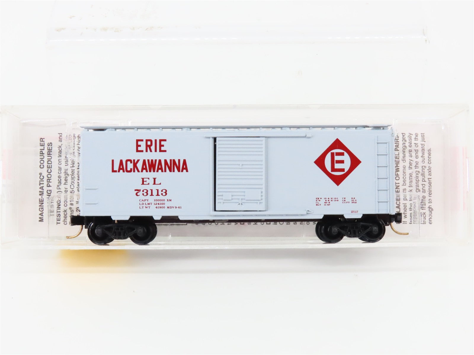 N Scale Micro-Trains MTL 20360 EL Erie Lackawanna 40' Box Car 73113