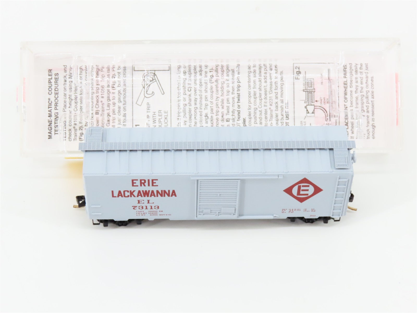 N Scale Micro-Trains MTL 20360 EL Erie Lackawanna 40' Box Car 73113