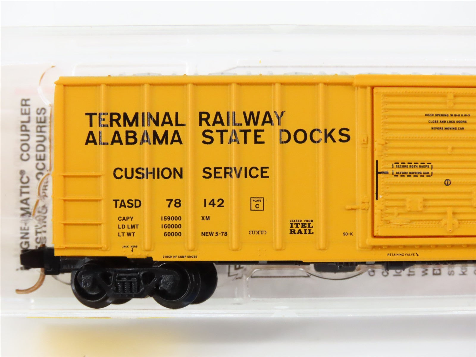 N Scale Micro-Trains MTL 25160 Terminal Railway - Alabama State Docks Box Car