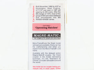N Scale Micro-Trains MTL 94160 GN Great Northern 3-Bay Covered Hopper 171747