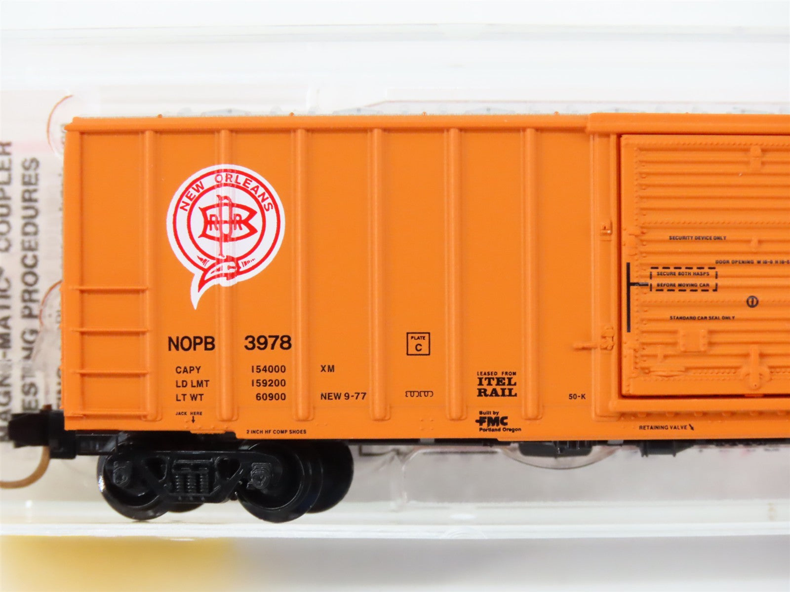 N Scale Micro-Trains MTL 25110 NOPB New Orleans Public Belt 50' Box Car 3978