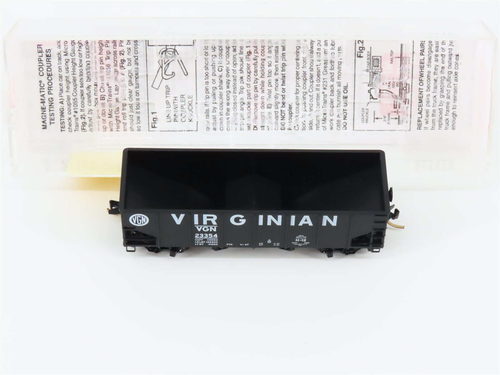 N Scale Micro-Trains MTL 56200 VGN Virginian 33' 2-Bay Hopper 23354