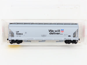 N Scale Micro-Trains MTL 94120 UP Union Pacific 3-Bay Covered Hopper 90802