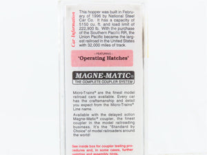 N Scale Micro-Trains MTL 94120 UP Union Pacific 3-Bay Covered Hopper 90802
