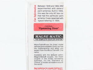 N Scale Micro-Trains MTL 20396 WM Western Maryland 40' Box Car 29140