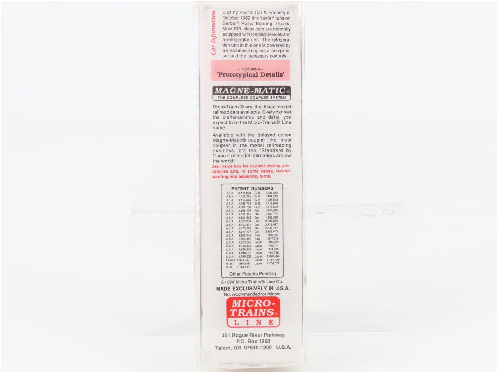 N Scale Micro-Trains MTL 69050 RMDX American Refrigerator Transit Co. Reefer 353