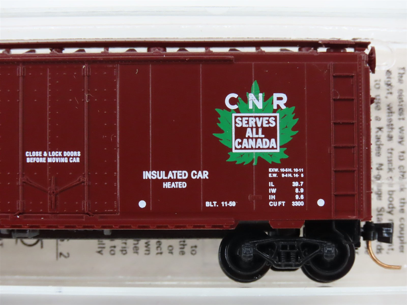 N Scale Micro-Trains MTL 21120 CN Canadian National 40' Box Car 290105