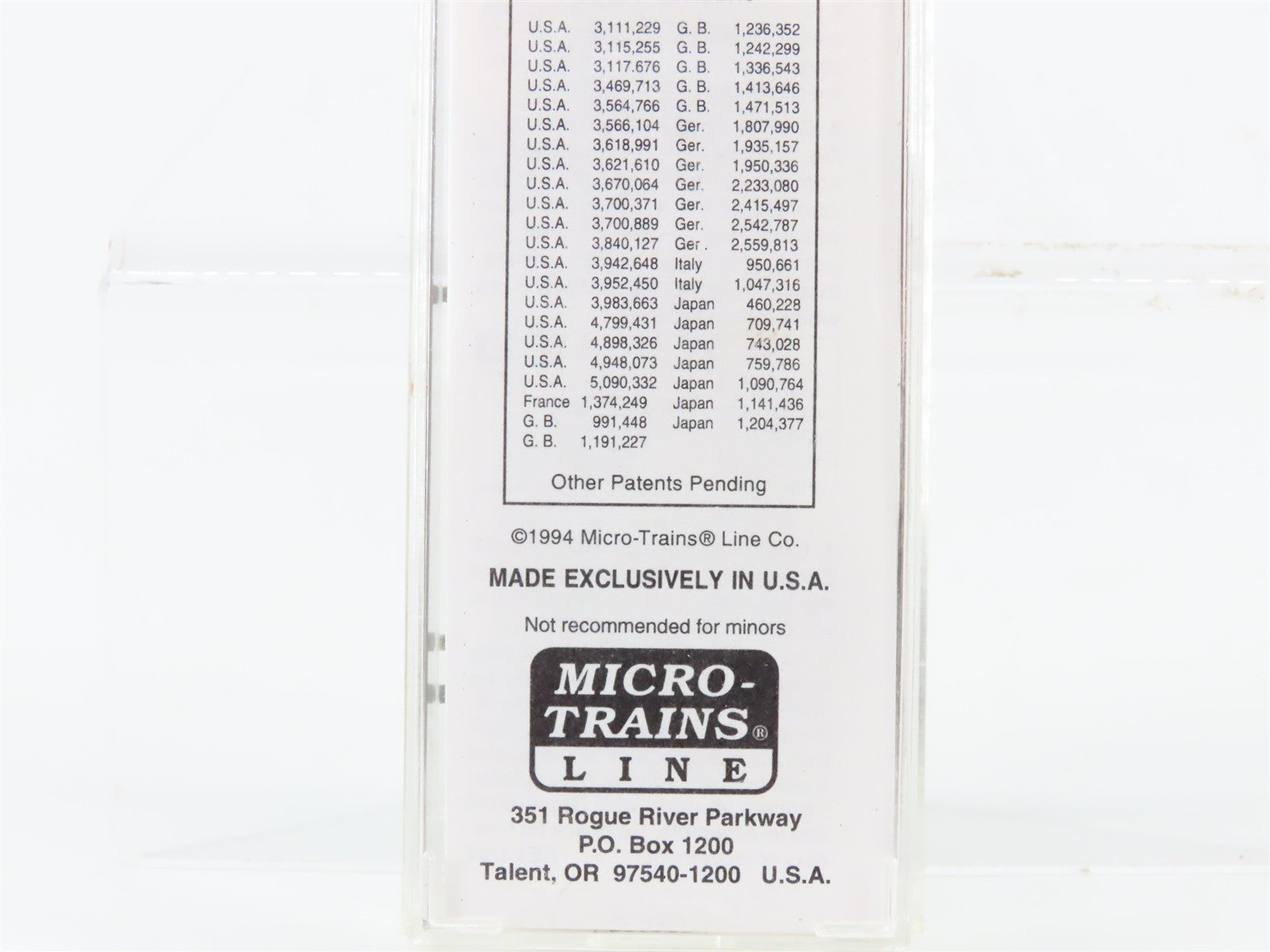 N Scale Micro-Trains MTL Genesee Model-N-Gineers 50' Insulated Box Car