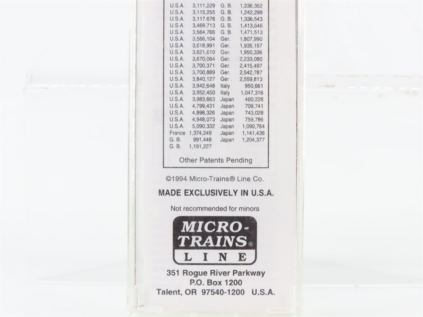 N Scale Micro-Trains MTL Genesee Model-N-Gineers 50' Box Car