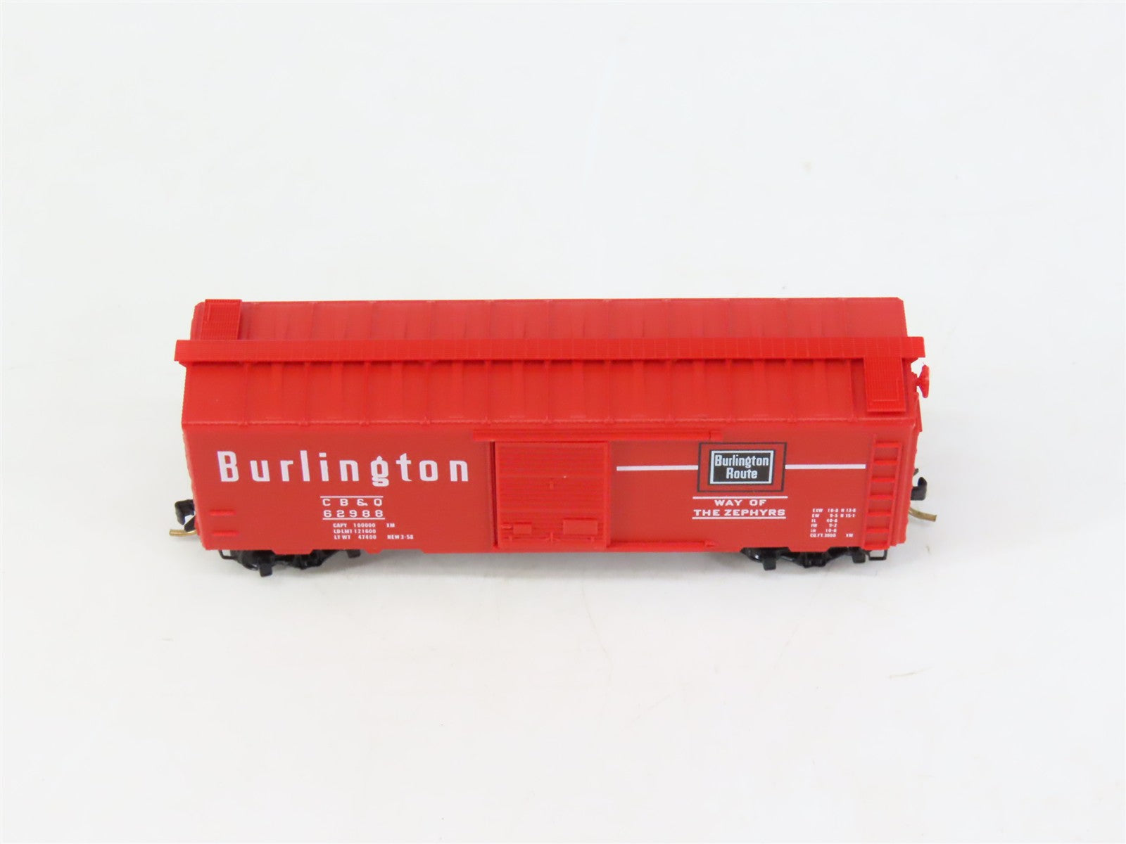 N Scale Micro-Trains MTL 20170 CB&Q Burlington Route 40' Box Car 62988
