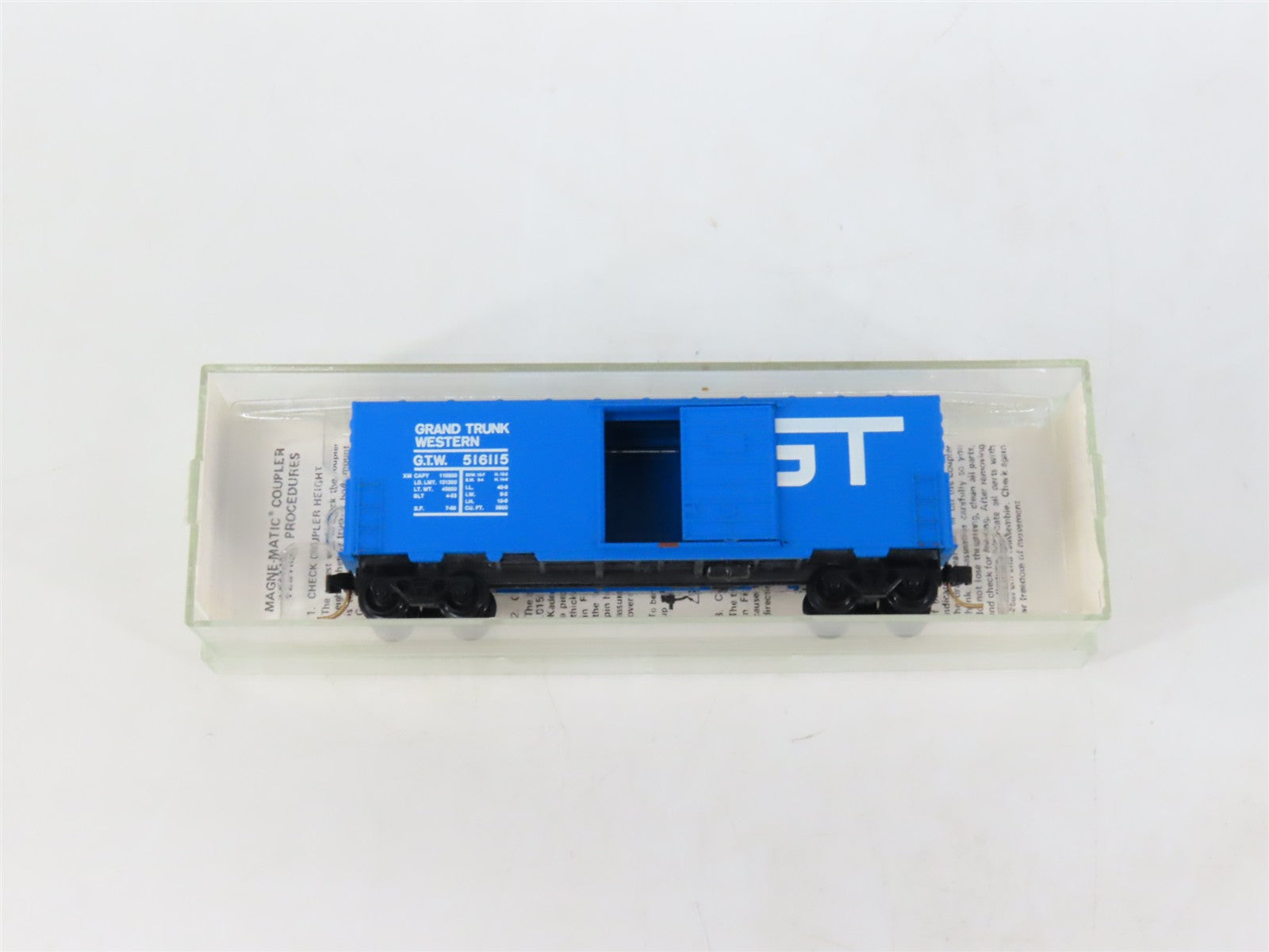N Scale Micro-Trains MTL GTW Grand Trunk Western 40' Box Car 516115