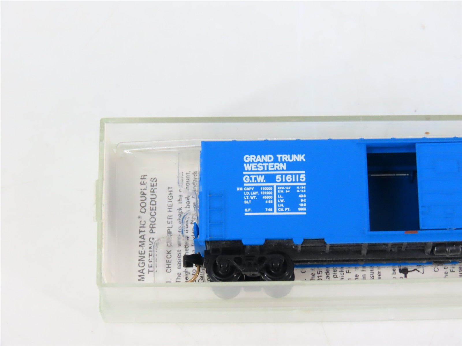 N Scale Micro-Trains MTL GTW Grand Trunk Western 40' Box Car 516115