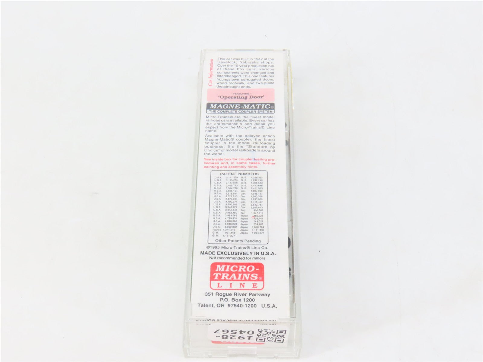 N Scale Micro-Trains MTL 20306/2 BN Burlington Northern 40' Box Car 189288