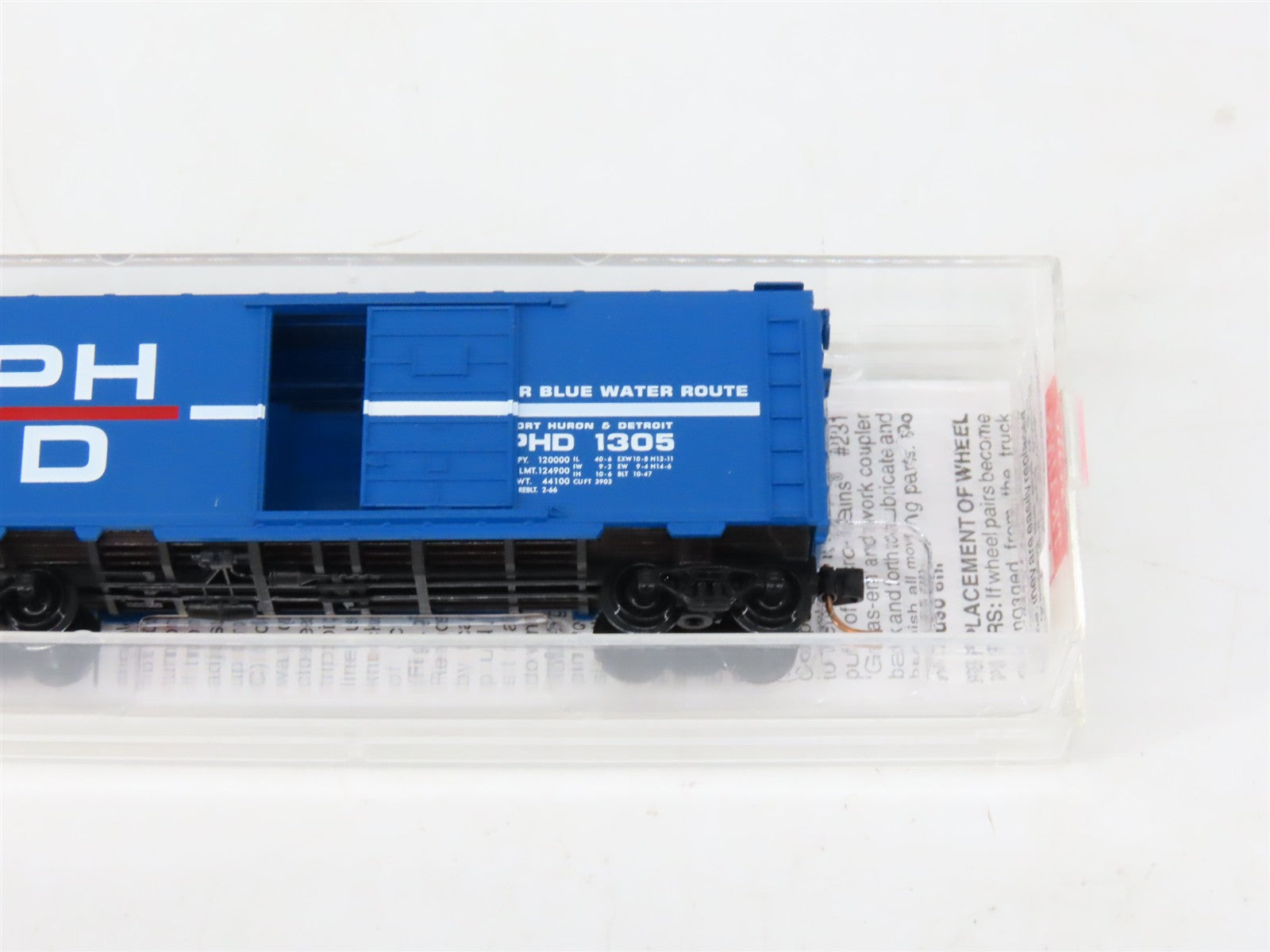 N Scale Micro-Trains MTL 20150 PHD Port Huron & Detroit 40' Box Car 1305
