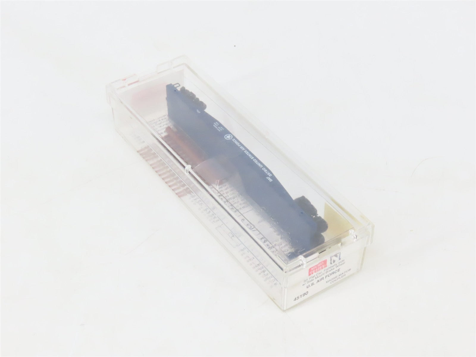 N Scale Micro-Trains MTL 45190 DAF U.S. Air Force 50' Fishbelly Flat Car 35780