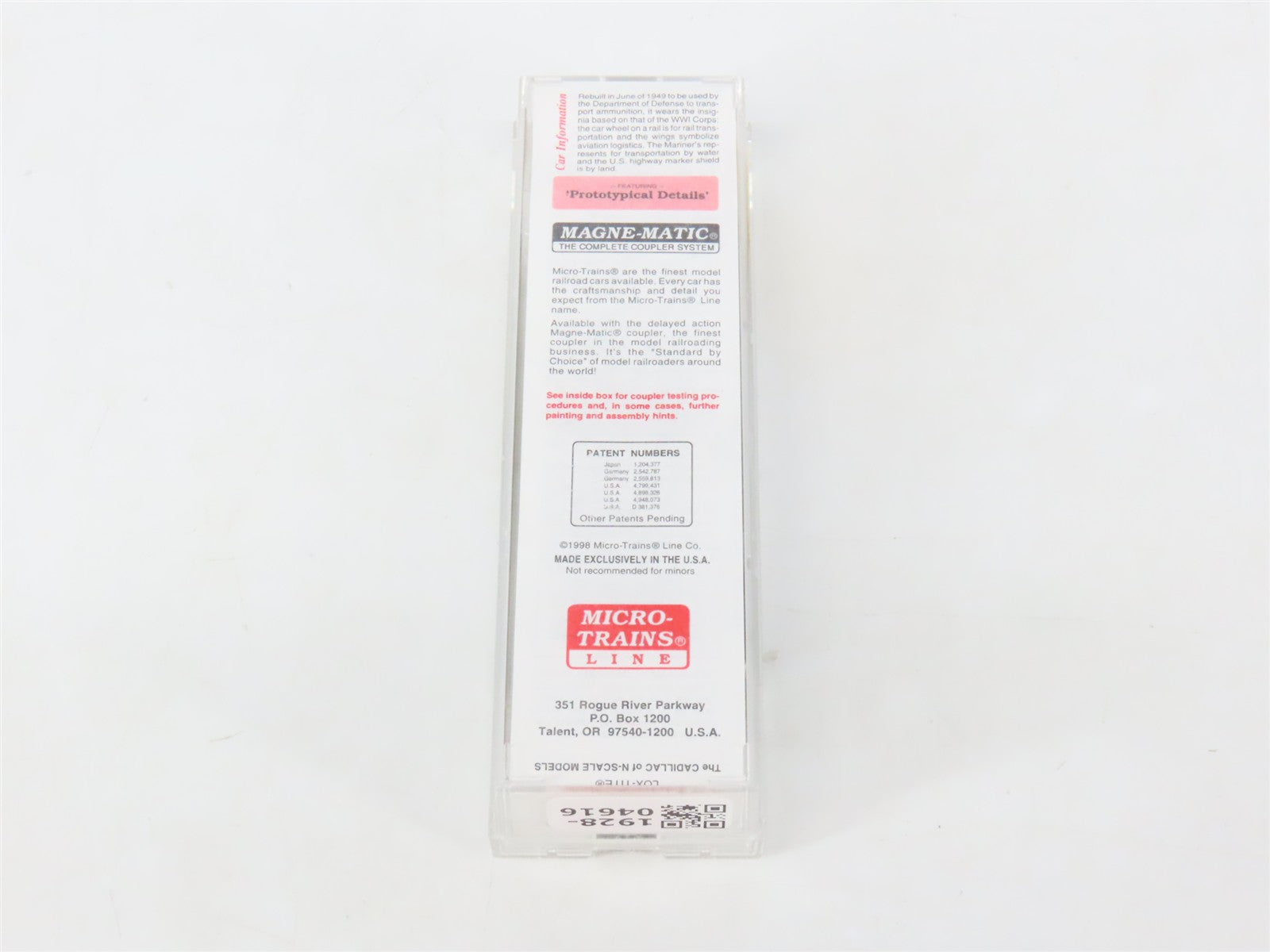 N Scale Micro-Trains MTL 20456 USAX United States Army 40' Box Car 24678