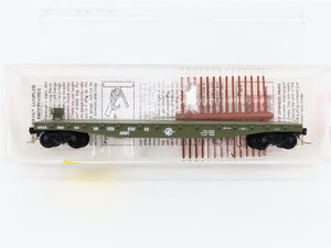 N Scale Micro-Trains MTL 45180 USAX U.S. Army 50' Flat Car 38064