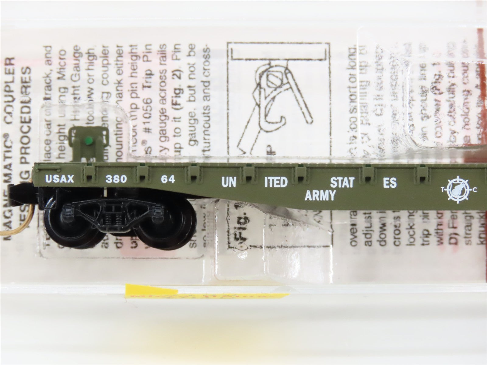 N Scale Micro-Trains MTL 45180 USAX U.S. Army 50' Flat Car 38064