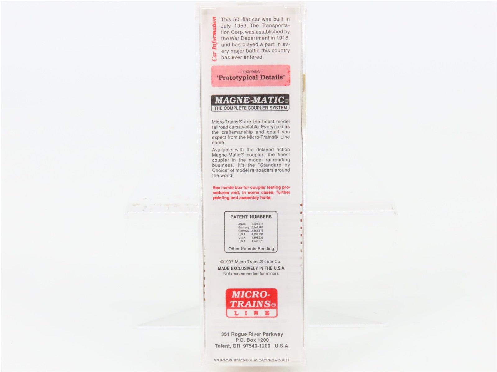 N Scale Micro-Trains MTL 45180 USAX U.S. Army 50' Flat Car 38064