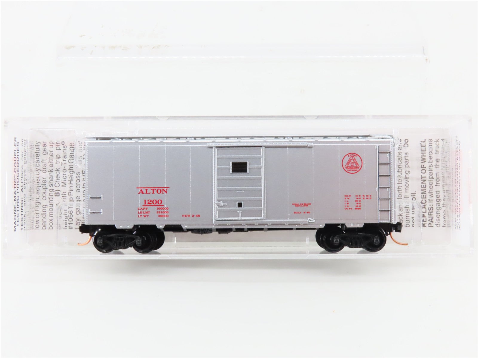 N Scale Micro-Trains MTL 20586 Alton Railroad 40' Box Car 1200