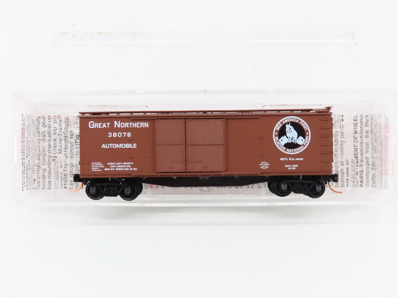 N Scale Micro-Trains MTL 41030 Great Northern 40' Box Car 38076