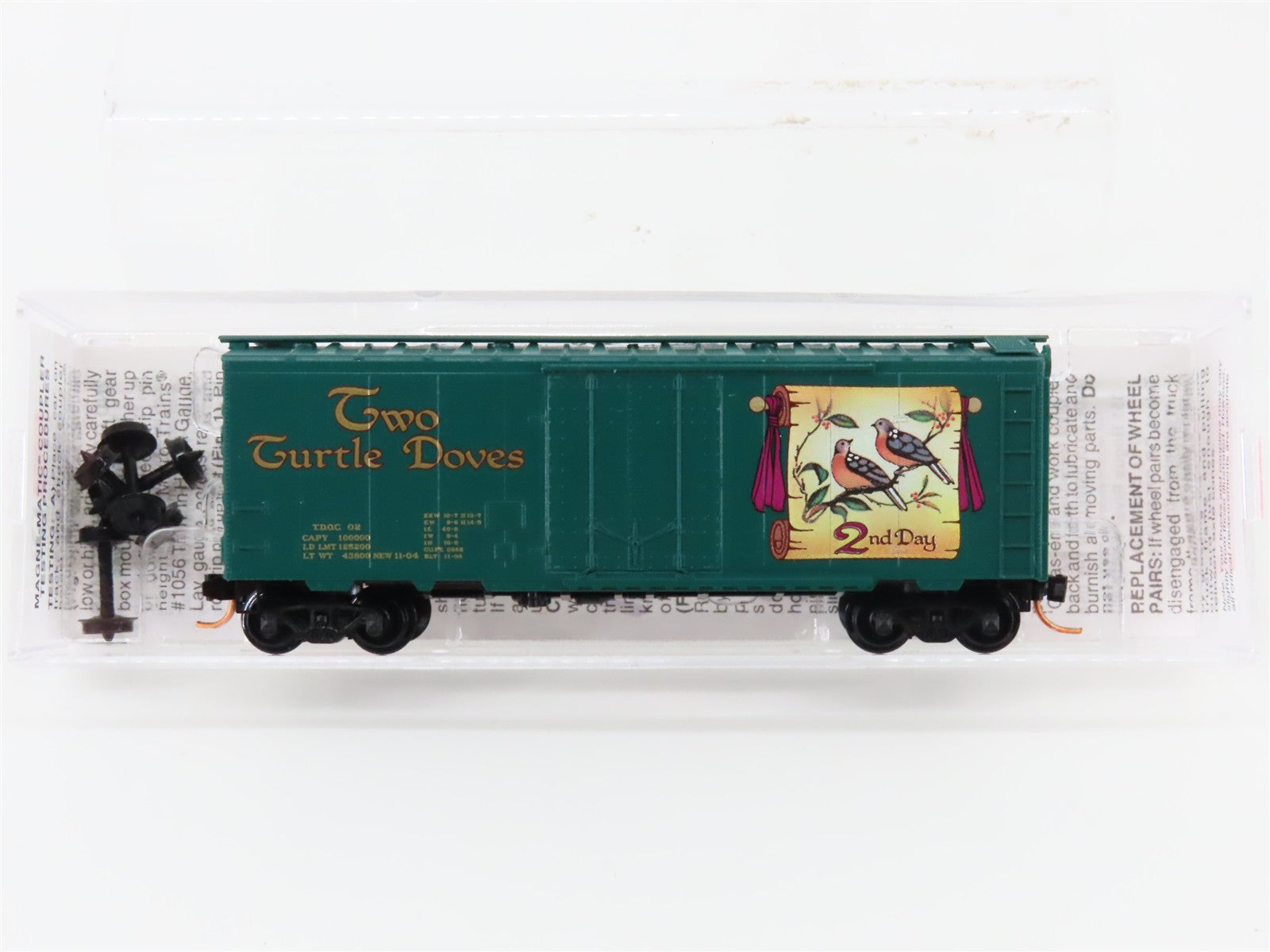 N Scale Micro-Trains MTL 21502 TDOC Twelve Days of Christmas 40' Box Car 02