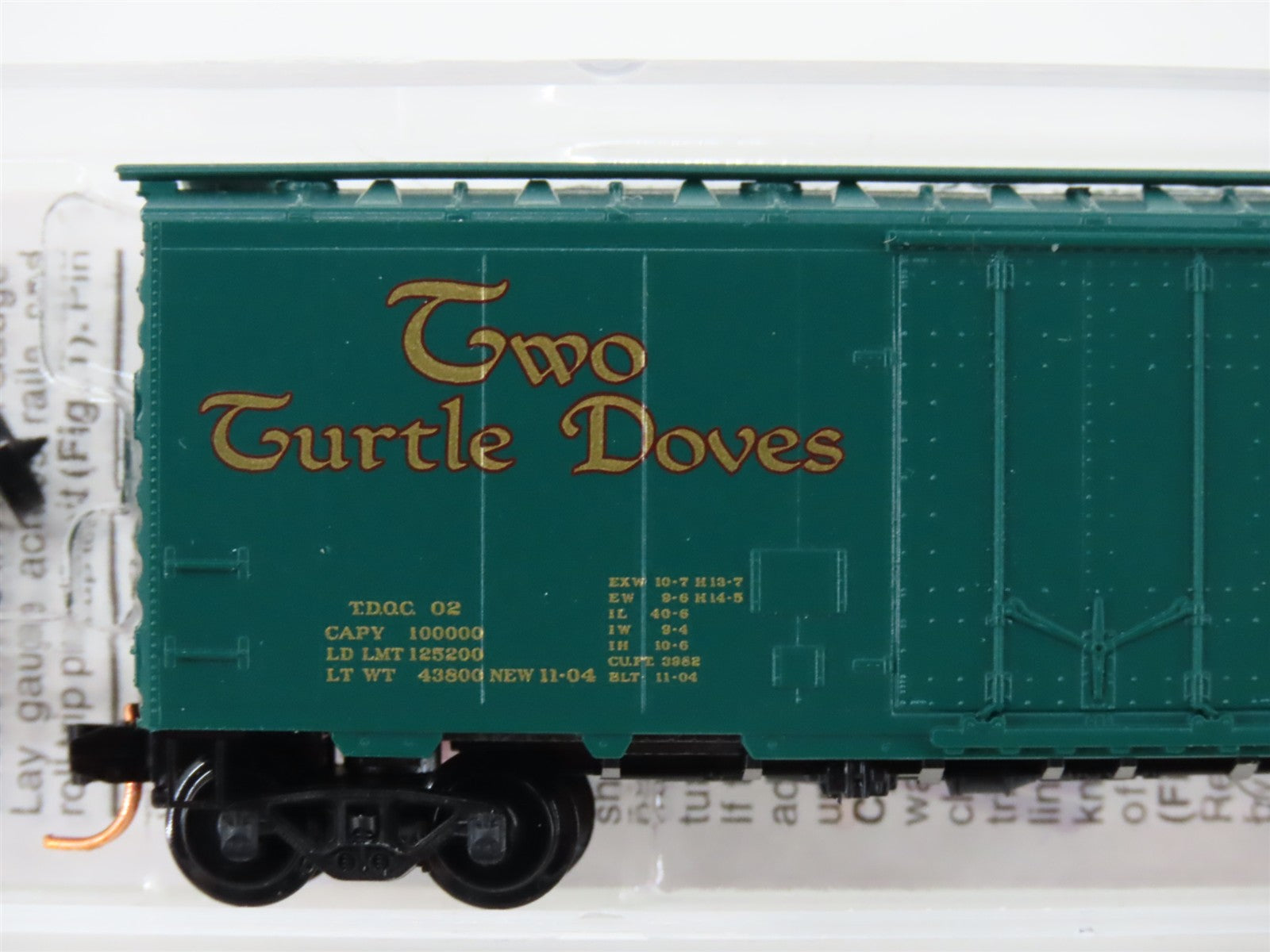 N Scale Micro-Trains MTL 21502 TDOC Twelve Days of Christmas 40' Box Car 02