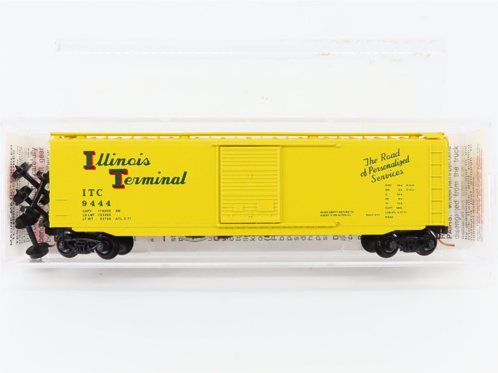 N Scale Micro-Trains MTL 31010 ITC Illinois Terminal 50' Box Car 9444