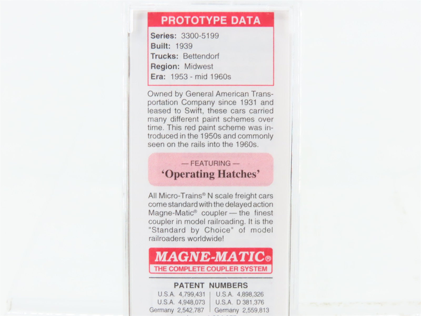 N Scale Micro-Trains MTL 49400 SRLX Swift Refrigerator Line 40' Reefer 5193