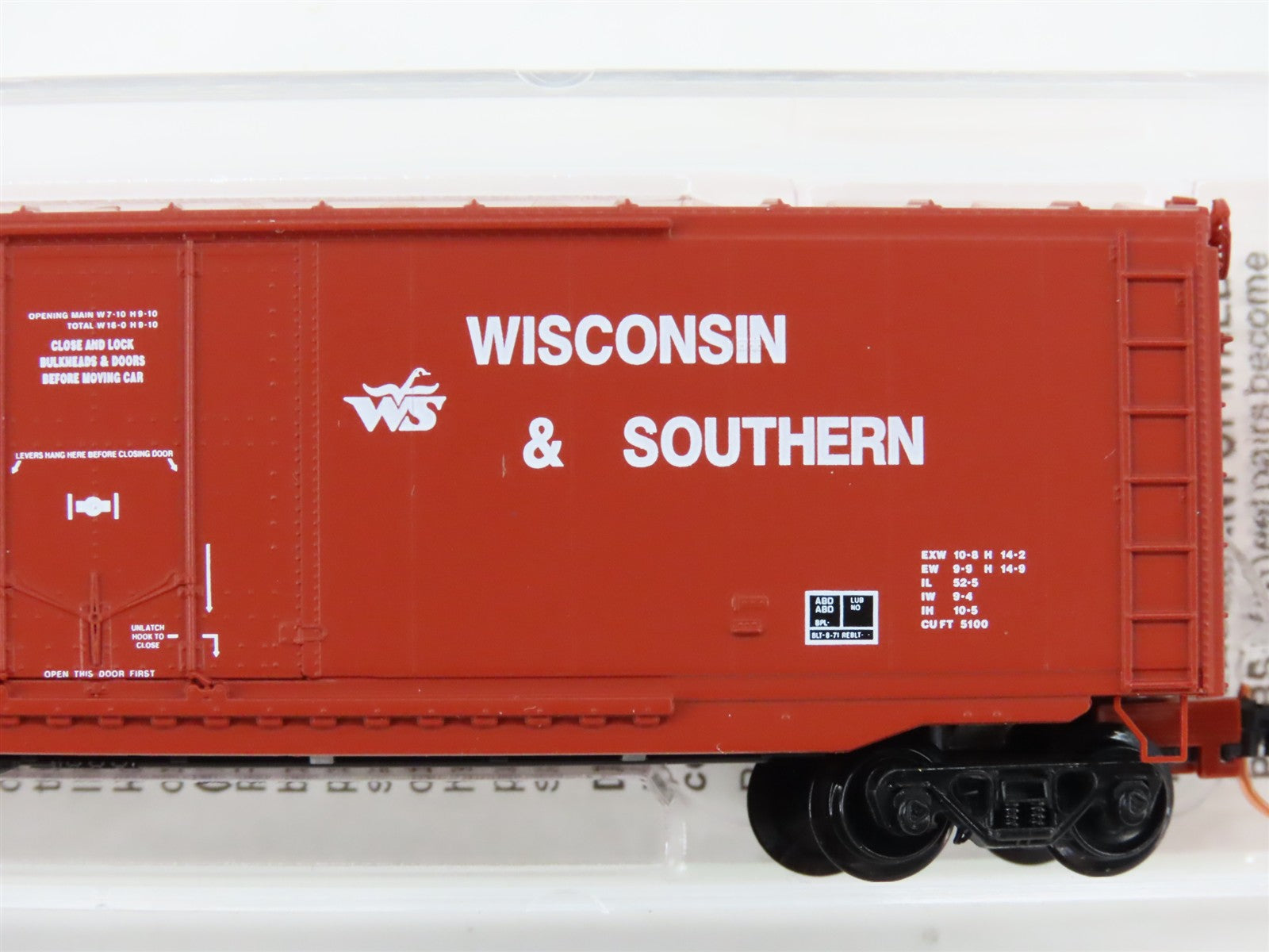 N Scale Micro-Trains MTL 75130 WSOR Wisconsin & Southern 50' Box Car 503149