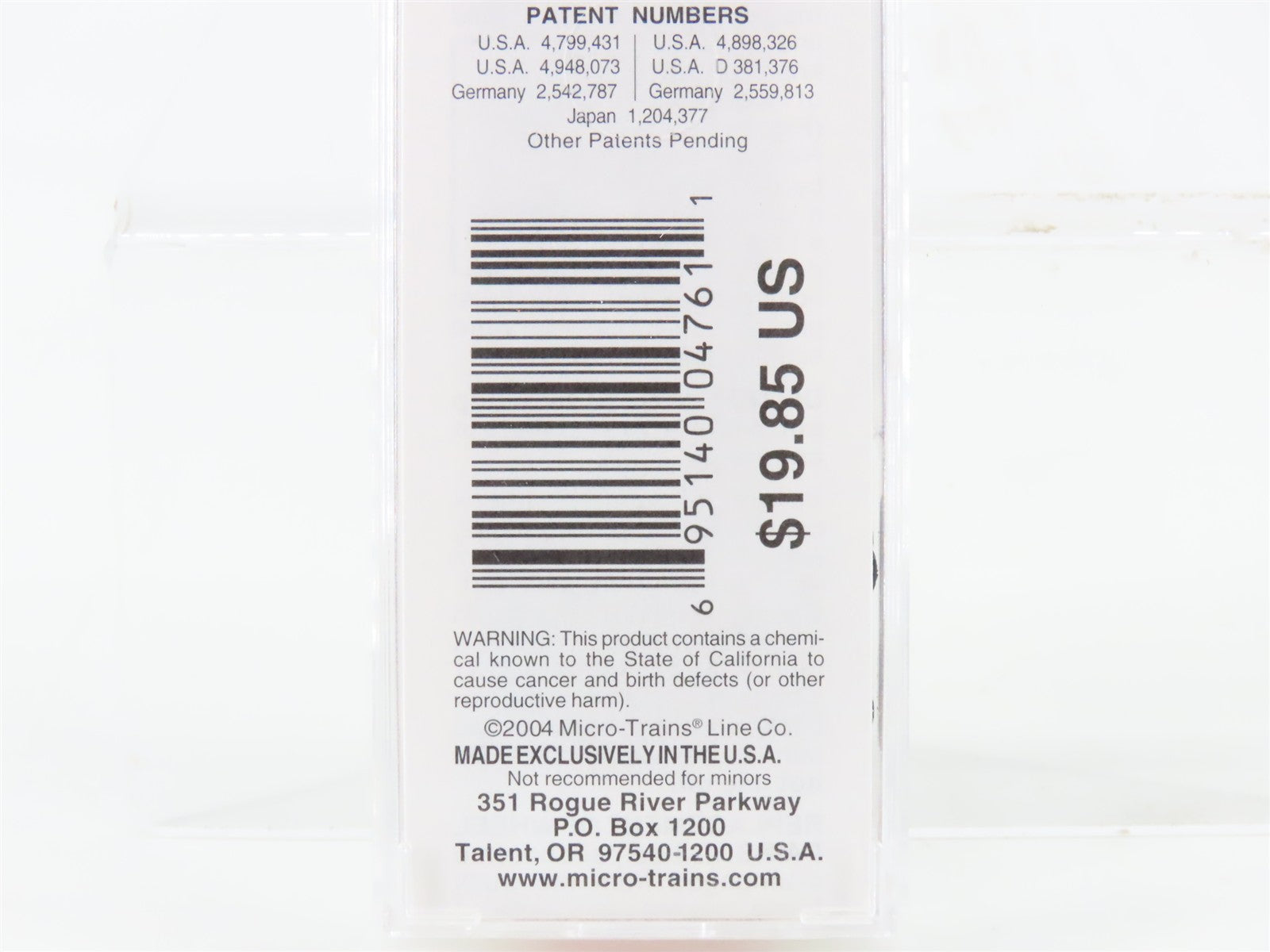 N Scale Micro-Trains MTL 75130 WSOR Wisconsin & Southern 50' Box Car 503149