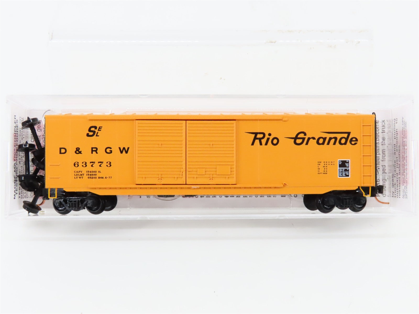 N Scale Micro-Trains MTL 37070 D&RGW Denver & Rio Grande Western Box Car 63773