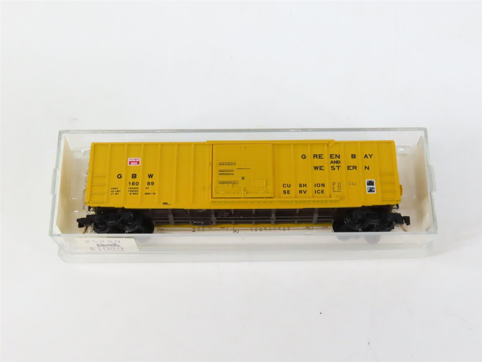 N Scale Micro-Trains MTL 25230 GBW Green Bay & Western 50' Box Car 16089